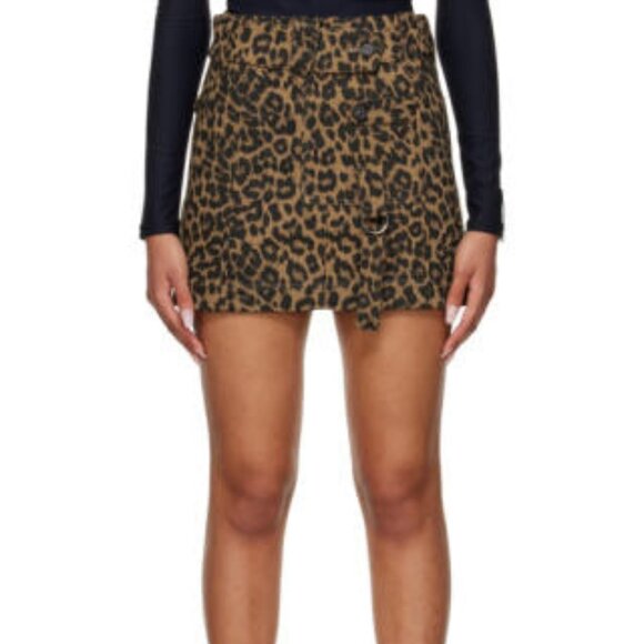 Rokh Tan Utility Miniskirt, size 0, NWT - Picture 1 of 5